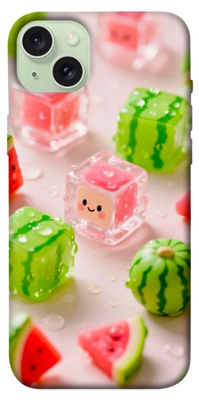Чехол itsPrint Happy watermelon для Apple iPhone 15 Plus (6.7"), еда, купить оптом с доставкой