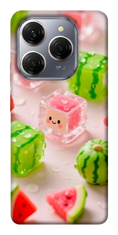 Чехол itsPrint Happy watermelon для TECNO Spark 20 Pro, еда, купить оптом с доставкой