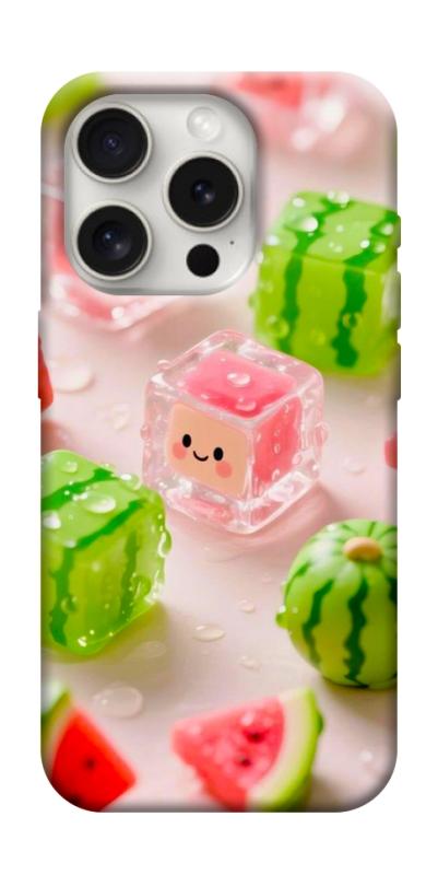 Чехол itsPrint Happy watermelon для Apple iPhone 16 Pro (6.3"), еда, купить оптом с доставкой
