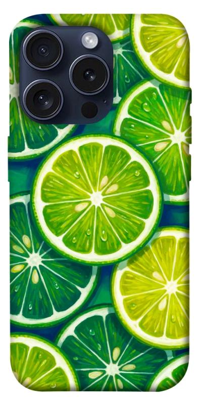 Чехол itsPrint Juicy lime для Apple iPhone 15 Pro (6.1"), еда, купить оптом с доставкой