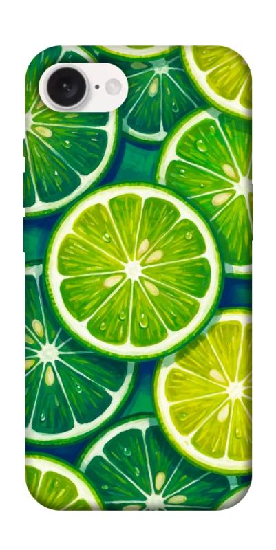 Чехол itsPrint Juicy lime для Apple iPhone 16e (6.1"), еда, купить оптом с доставкой