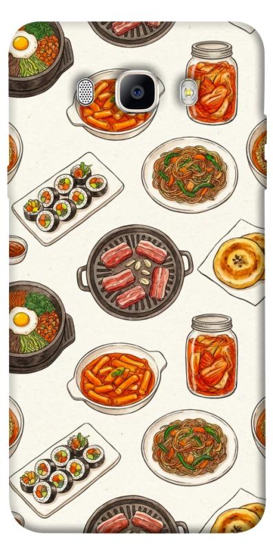 Чехол itsPrint Korean food для Samsung J710F Galaxy J7 (2016), еда, купить оптом с доставкой