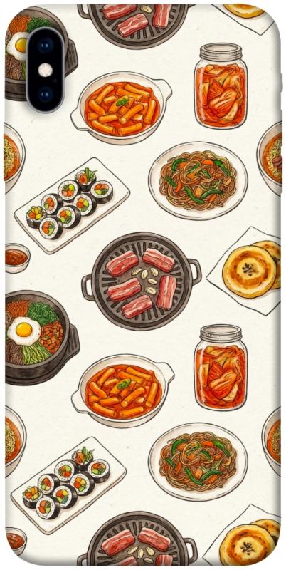 Чехол itsPrint Korean food для Apple iPhone X (5.8"), еда, купить оптом с доставкой