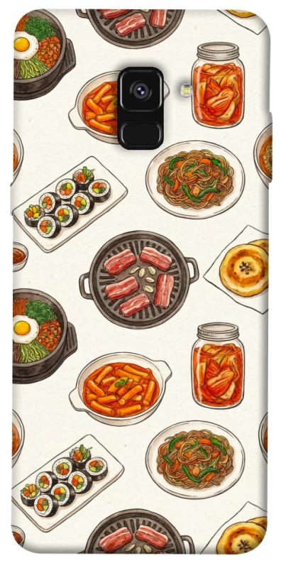 Чехол itsPrint Korean food для Samsung A530 Galaxy A8 (2018), еда, купить оптом с доставкой