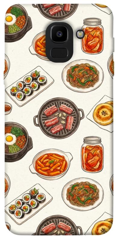 Чехол itsPrint Korean food для Samsung J600F Galaxy J6 (2018), еда, купить оптом с доставкой