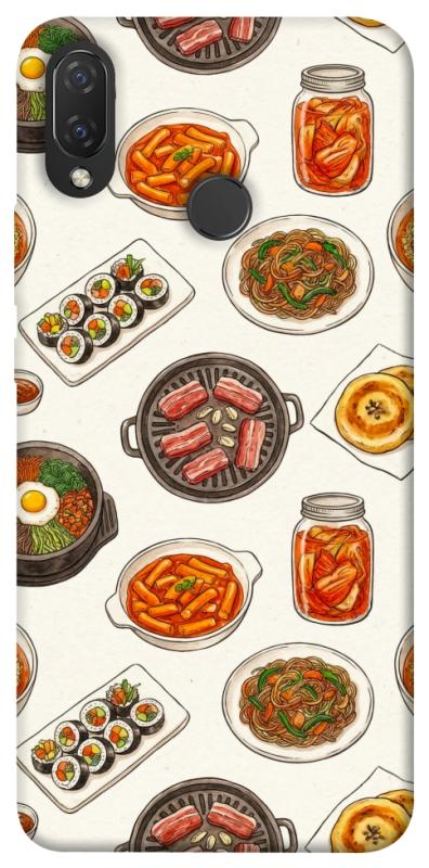 Чехол itsPrint Korean food для Huawei P Smart+ (nova 3i), еда, купить оптом с доставкой