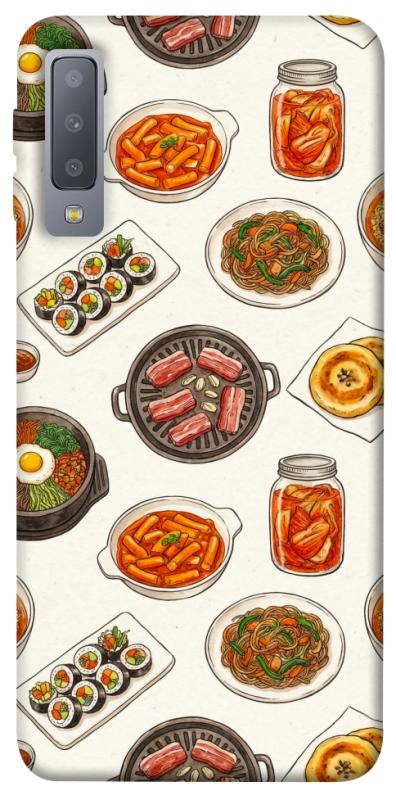 Чехол itsPrint Korean food для Samsung A750 Galaxy A7 (2018), еда, купить оптом с доставкой