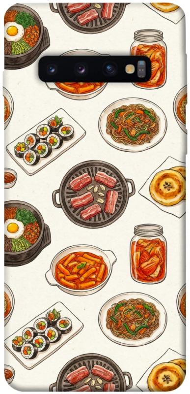 Чехол itsPrint Korean food для Samsung Galaxy S10, еда, купить оптом с доставкой