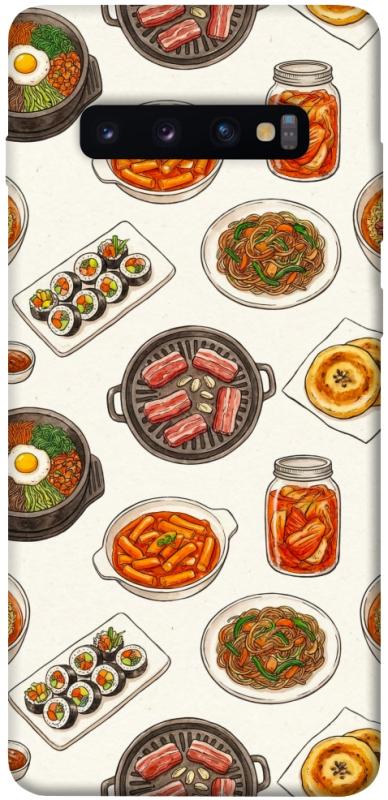 Чехол itsPrint Korean food для Samsung Galaxy S10+, еда, купить оптом с доставкой