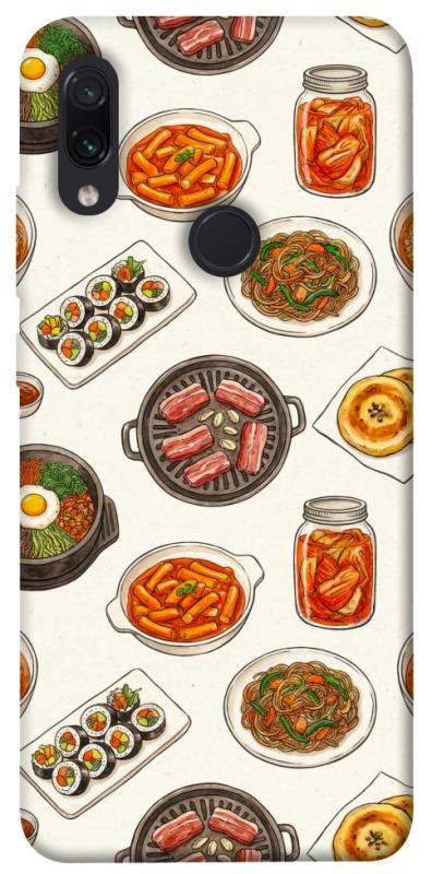 Чехол itsPrint Korean food для Xiaomi Redmi Note 7 / Note 7 Pro / Note 7s, еда, купить оптом с доставкой