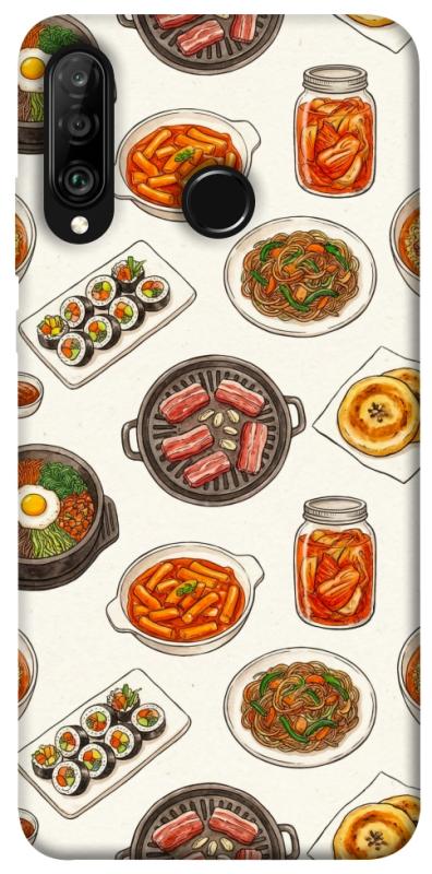 Чехол itsPrint Korean food для Huawei P30 lite, еда, купить оптом с доставкой