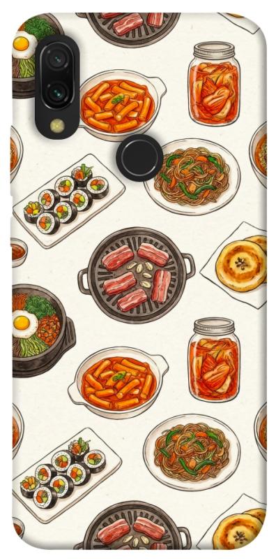 Чехол itsPrint Korean food для Xiaomi Redmi 7, еда, купить оптом с доставкой
