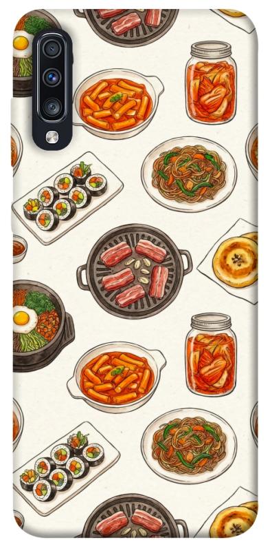 Чехол itsPrint Korean food для Samsung Galaxy A70 (A705F), еда, купить оптом с доставкой