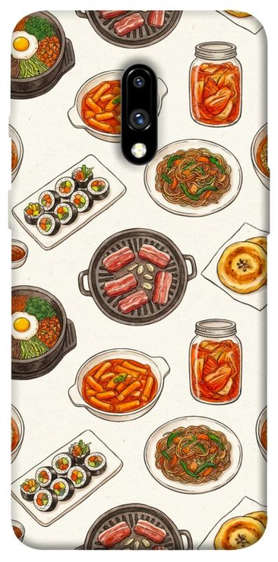Чехол itsPrint Korean food для OnePlus 7, еда, купить оптом с доставкой
