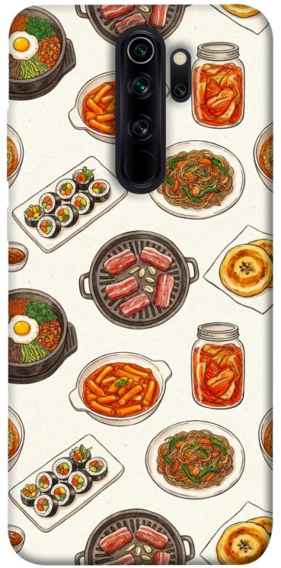 Чехол itsPrint Korean food для Xiaomi Redmi Note 8 Pro, еда, купить оптом с доставкой