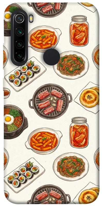 Чехол itsPrint Korean food для Xiaomi Redmi Note 8, еда, купить оптом с доставкой