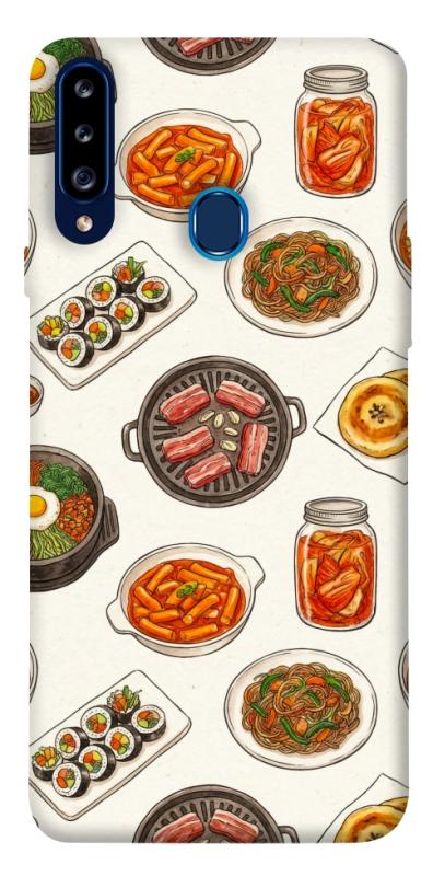 Чехол itsPrint Korean food для Samsung Galaxy A20s, еда, купить оптом с доставкой