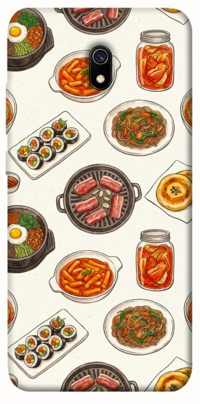 Чехол itsPrint Korean food для Xiaomi Redmi 8a, еда, купить оптом с доставкой