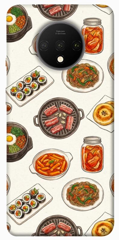Чохол itsPrint Korean food для OnePlus 7T, їжа, купити оптом з доставкою