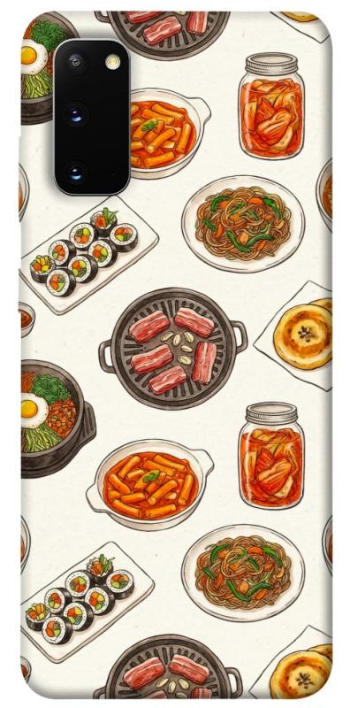 Чехол itsPrint Korean food для Samsung Galaxy S20, еда, купить оптом с доставкой