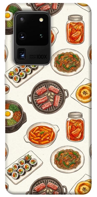 Чехол itsPrint Korean food для Samsung Galaxy S20 Ultra, еда, купить оптом с доставкой