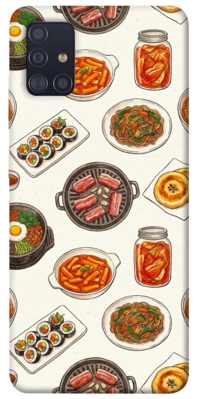 Чехол itsPrint Korean food для Samsung Galaxy A51, еда, купить оптом с доставкой
