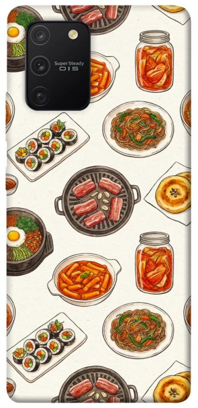 Чехол itsPrint Korean food для Samsung Galaxy S10 Lite, еда, купить оптом с доставкой