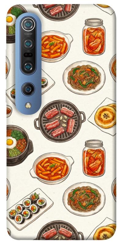 Чехол itsPrint Korean food для Xiaomi Mi 10 / Mi 10 Pro, еда, купить оптом с доставкой