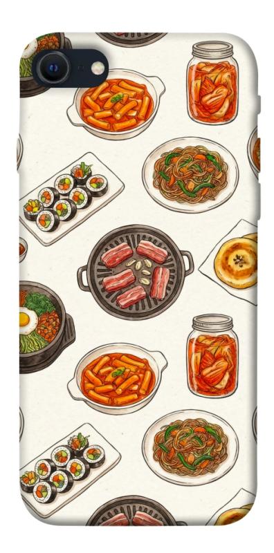 Чехол itsPrint Korean food для Apple iPhone SE (2020), еда, купить оптом с доставкой
