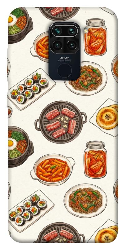 Чехол itsPrint Korean food для Xiaomi Redmi Note 9 / Redmi 10X, еда, купить оптом с доставкой