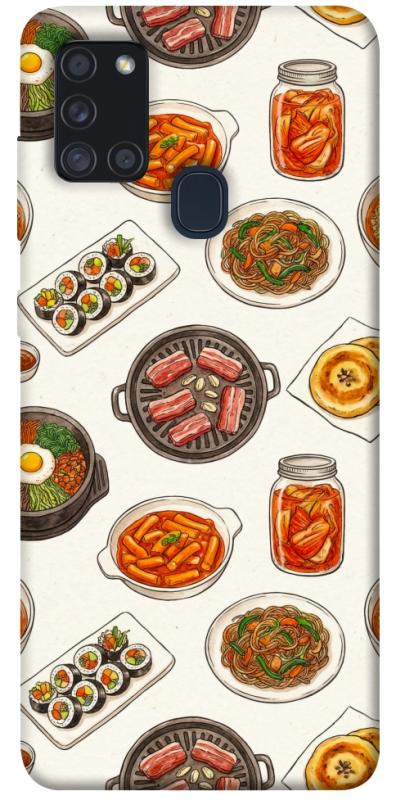 Чехол itsPrint Korean food для Samsung Galaxy A21s, еда, купить оптом с доставкой