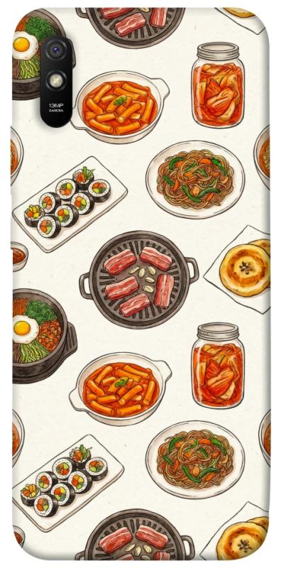Чехол itsPrint Korean food для Xiaomi Redmi 9A, еда, купить оптом с доставкой