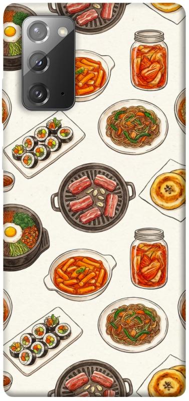 Чехол itsPrint Korean food для Samsung Galaxy Note 20, еда, купить оптом с доставкой