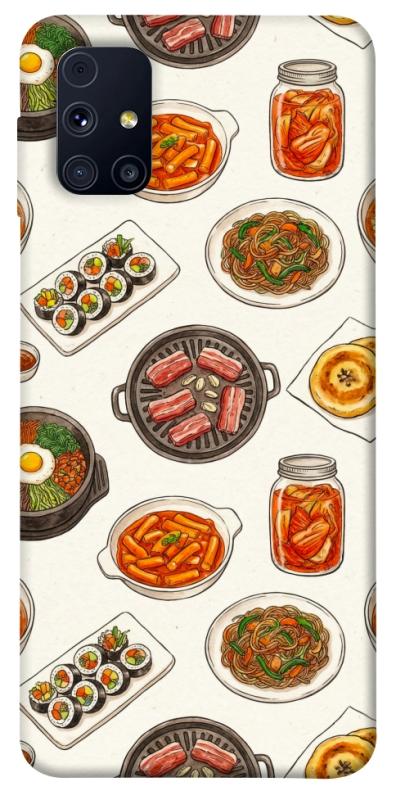 Чехол itsPrint Korean food для Samsung Galaxy M31s, еда, купить оптом с доставкой