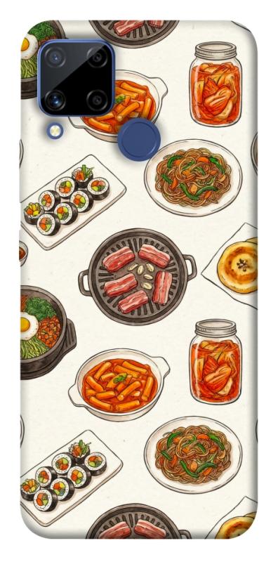 Чехол itsPrint Korean food для Realme C15, еда, купить оптом с доставкой