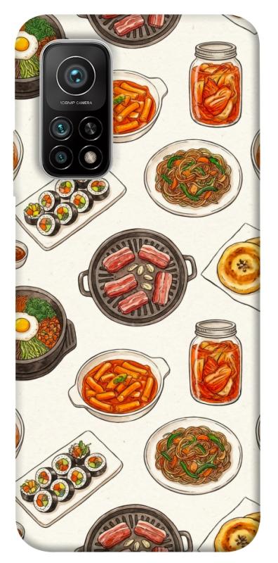 Чехол itsPrint Korean food для Xiaomi Mi 10T, еда, купить оптом с доставкой