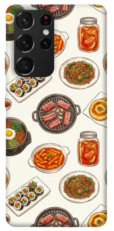 Чехол itsPrint Korean food для Samsung Galaxy S21 Ultra, еда, купить оптом с доставкой