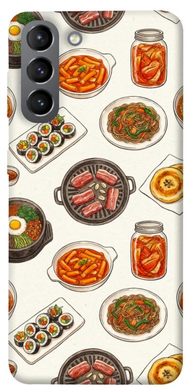 Чехол itsPrint Korean food для Samsung Galaxy S21, еда, купить оптом с доставкой