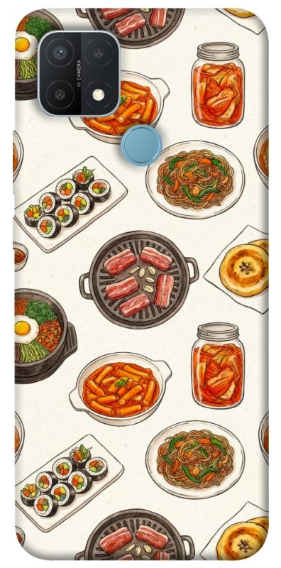 Чехол itsPrint Korean food для Oppo A15s / A15, еда, купить оптом с доставкой