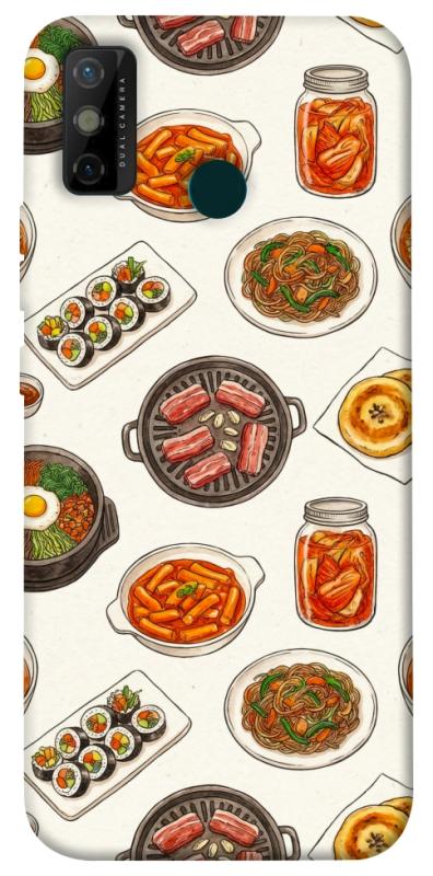Чехол itsPrint Korean food для TECNO Spark 6 Go, еда, купить оптом с доставкой
