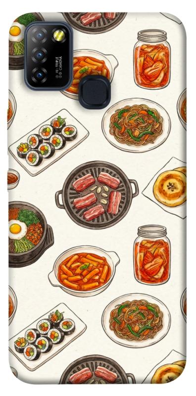 Чехол itsPrint Korean food для Infinix Hot 10 Lite, еда, купить оптом с доставкой