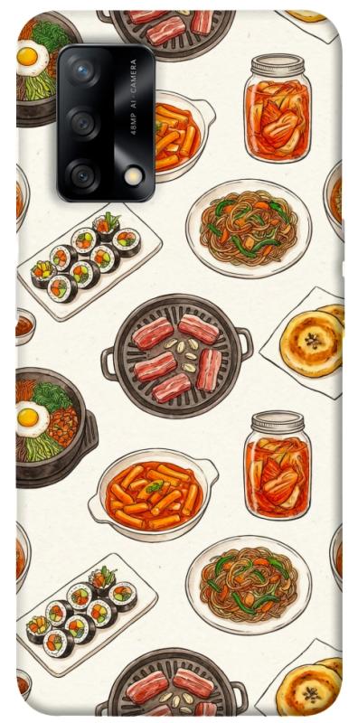 Чехол itsPrint Korean food для Oppo A74 4G, еда, купить оптом с доставкой