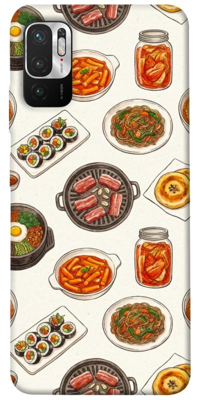 Чехол itsPrint Korean food для Xiaomi Redmi Note 10 5G, еда, купить оптом с доставкой