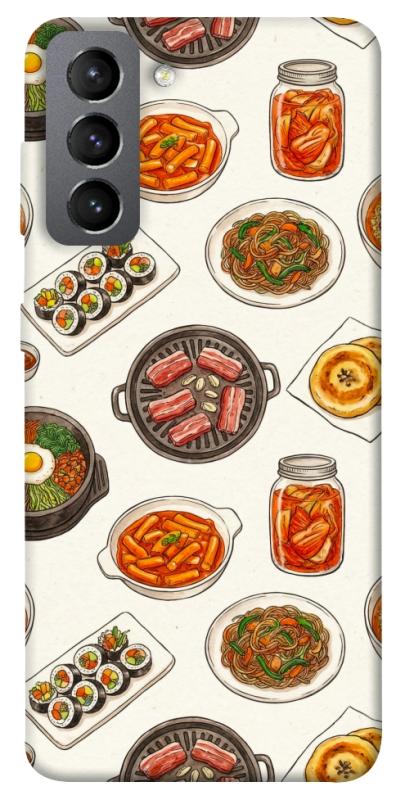 Чехол itsPrint Korean food для Samsung Galaxy S21 FE, еда, купить оптом с доставкой