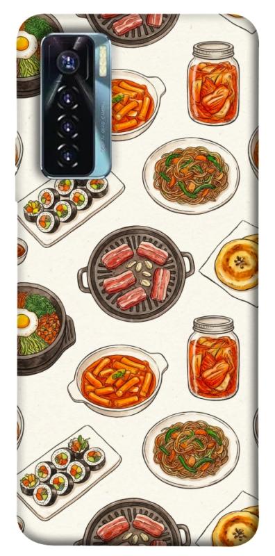 Чехол itsPrint Korean food для TECNO Camon 17 Pro, еда, купить оптом с доставкой