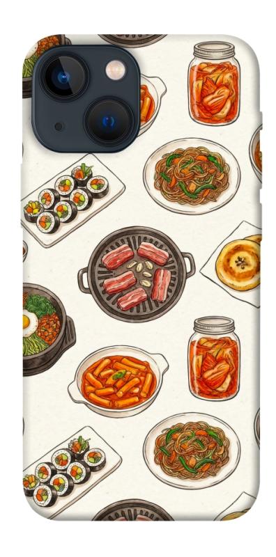 Чехол itsPrint Korean food для Apple iPhone 13 mini (5.4"), еда, купить оптом с доставкой