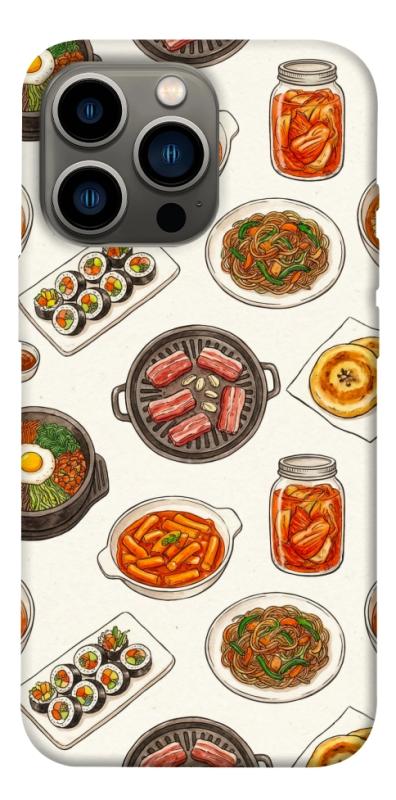 Чехол itsPrint Korean food для Apple iPhone 13 Pro (6.1"), еда, купить оптом с доставкой