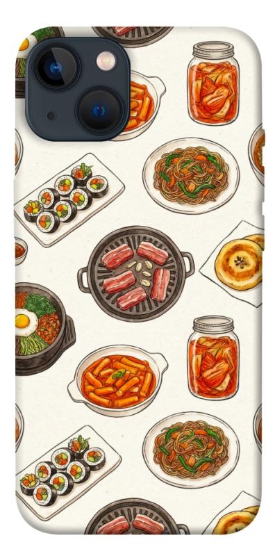 Чехол itsPrint Korean food для Apple iPhone 13 (6.1"), еда, купить оптом с доставкой