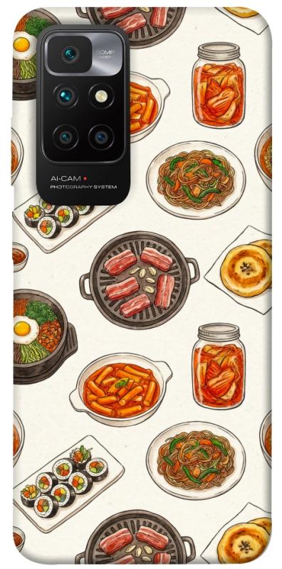 Чехол itsPrint Korean food для Xiaomi Redmi 10, еда, купить оптом с доставкой