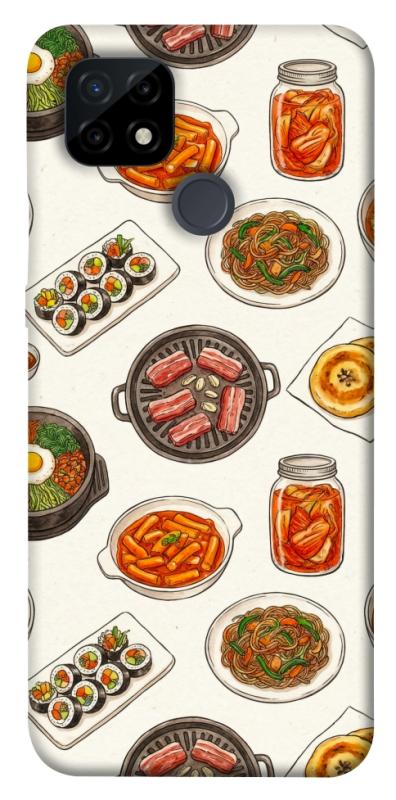Чехол itsPrint Korean food для Realme C21, еда, купить оптом с доставкой